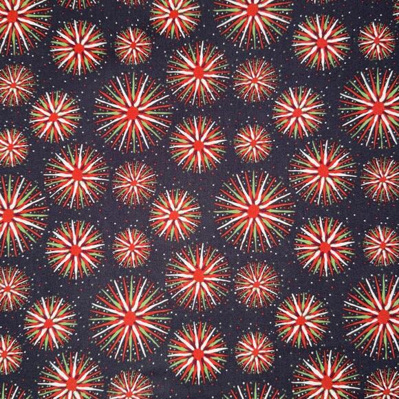 Red & Green Pom Poms | Renee Nanneman of Need'l Love | Andover Fabrics | 1/2 YD - Picture 1 of 8